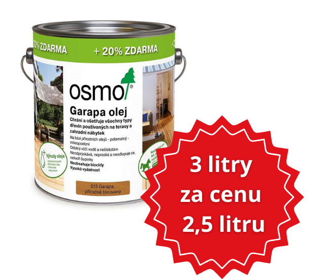 3 litry za cenu 2,5 litru 013 garapa ikona